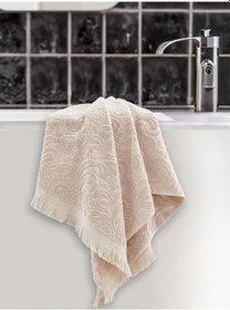 Resim Cotton Esra Büyük Boy Banyo Havlusu 90x150 Bej 