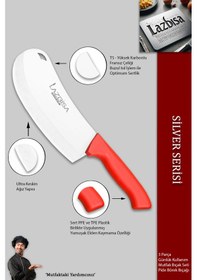 Resim Silver Seri Mutfak Bıçak Seti Pizza Börek Salata Bıçağı Mft-8657 Kırmızı 