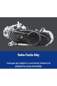 Resim TVS Jüpiter 110 cc Scooter Benzinli Motosiklet Mavi 