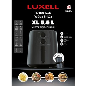 Resim Luxell Fastfryer Xl 5.5 Litre ( Yağsız Fritöz Airfryer ) LX-FC5130 