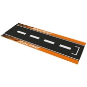 Resim GOGOPREMİUM UNİVERSAL TURUNCU DESENLİ 80 X 220 cm KAYDIRMAZ MOTOSİKLET HALISI 