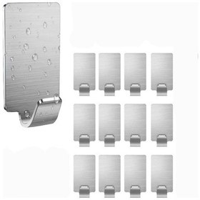 Resim Kendinden Yapışkanlı Kancalar, Kendinden Yapışkanlı Paslanmaz Çelik Havlu Kancaları, Duvar Çok Renkli 