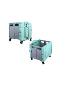 Resim Ayt Sunup Sn-26968 Katlanabilir Market Pazar Kamp Tekerlekli Alışveriş Arabası 60 Kg Kapasiteli Çanta 