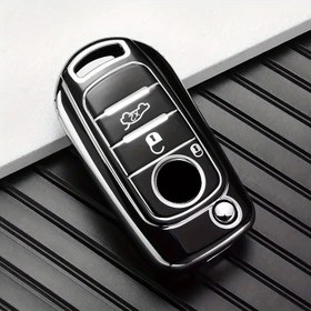 Resim For FIAT Tipo, Tprp, Freedom 500X, Doblo, Argo, Nuovo, Grazie için TPU Çevirmeli Anahtarlık Kılıfı Kabuk Koruyucu - Dayanıklı Araba Anahtarı Aksesuarları 