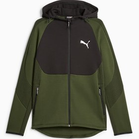 Resim EVOSTRIPE Erkek Fermuarlı Kapüşonlu Sweatshirt 