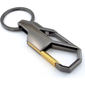 Resim Solfera Antrasit Metal Kanca Hook Tasarım Metal Anahtarlık KC947 