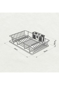 Resim Teknotel Tek Katlı Bulaşıklık Tabaklık Krom Kb003 Şeffaf 