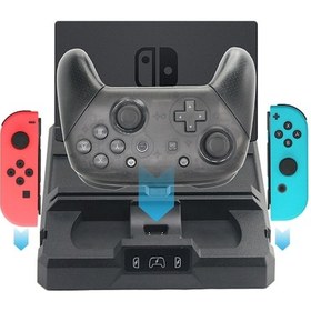 Resim Sones Nintendo Switch İçin Çok Fonksiyonlu Oyun Konsolu Tutacağı, Şarj Tabanı Ve Saklama Braketi 