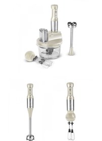 Resim Karaca Prosteel 2000W Cam Hazneli Mutfak Robotu Soft Cream Inox 