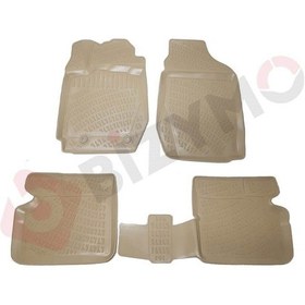 Resim Toyota Uyumlu Corolla Sedan Ve Hb 2002-2007 3D Bej Paspas Takımı Bizymo 