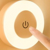 Resim 1 Adet USB Şarj Edilebilir Dokunmatik Işık, Sıcak Beyaz/Soğuk Beyaz LED Lamba, 3 Renk Modu ve Ayarlanabilir Fonksiyonlu, Taşınabilir Dolap Aydınlatması - Yatak Odası, Mutfak, Gardırop ve Merdivenler İçin Dekoratif Aydınlatma 