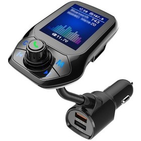 Resim T43 Araç Mp3 Bluetooth Çalar - Qc3.0 Hızlı Şarj, Fm Verici, El İstemsiz Arama, Akü Gerilimi Tespiti, 12-24v 