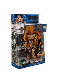 Resim Sarı Hummer 1:24 Sesli Ve Işıklı Dönüşebilen Robot 22 Cm 