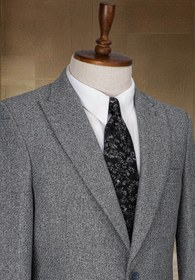 Resim MODA DİNA Gri Italyan Stil Slim Fit Klasik Erkek Blazer Ceket 