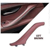 Resim Bmw 5 Serisi F10 F11 F18 520i 523i 525i 528i 535i İçin Sol Sağ İç Yolcu Kapısı Deri Kolu Takımı - İç Kapı Kolları Sol Kahverengi. 