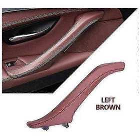 Resim Bmw 5 Serisi F10 F11 F18 520i 523i 525i 528i 535i İçin Sol Sağ İç Yolcu Kapısı Deri Kolu Takımı - İç Kapı Kolları Sol Kahverengi. 