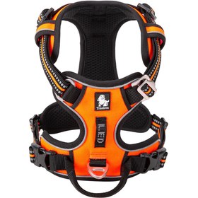 Resim Alüminyum D-Halkalı, Ergonomik, Turuncu Göğüs Tasması - XS 