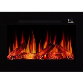 Resim Pagla 80 - Isıtmalı Elektrikli Şömine Sınırsız Renkli Cam Çerçeveli 