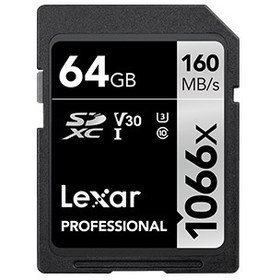 Resim Lexar 64GB 1066X 160mb/sn UHS-I SDHC Hafıza Kartı 