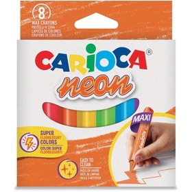 Resim Jumbo Üçgen Mum Boya Kalemi Neon 8'li STD - STD / STD 