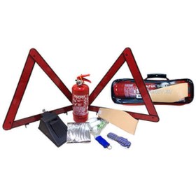 Resim Autokit Trafik Seti Kare Bez Çanta Çift Reflektörlü 