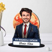 Resim Kişiye Özel Erkek Spikere Hediye Karikatürlü Biblo 