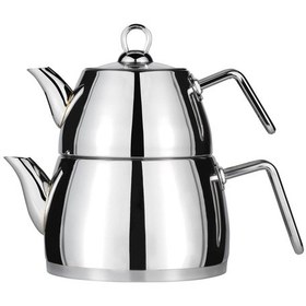 Resim Amboss Aquamarine Orta Boy Çelik Kulp Çaydanlık AQA-5261 Metal 