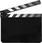 Resim Yuntech01 Akrilik Siyah Film Klapboard - Boş Tahta, 30x24.5cm, Ahşap Birleşik Sinema Kayıt Aleti 