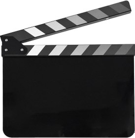 Resim Yuntech01 Akrilik Siyah Film Klapboard - Boş Tahta, 30x24.5cm, Ahşap Birleşik Sinema Kayıt Aleti 
