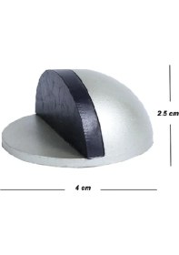 Resim Sözer Orman 6'lı Yarımay Kapı Stoperi Tamponu Yapışkanlı Metal Kapı Stopu Saten 