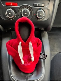 Resim SSS TEKSTİL SİHİRLİELLER35 barbie kırmızı Hoodie - Araç Vites Kıyafeti - Vites Poları - Her Araca Uyumlu Vites Hoodie 