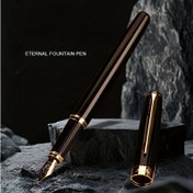 Resim Zarif 0.5mm İnce Uçlu Dolma Kalem - Metal, Klipsli Kapak, İş ve Öğretmen Hediyeleri İçin İdeal 