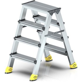 Resim Narvon 4+4 Basamaklı Lüx Çift Çıkışlı Alüminyum Merdiven 