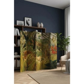 Resim Artavessa Dekoratif 5 Kanatlı Dijital Baskılı Kanvas Paravan - Seperatör - 200X180 cm - Model 5 