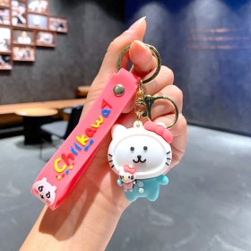 Resim OEMG Yeni Çizgi Film Animasyon Stitch Serisi Yumuşak Kauçuk Anahtarlık Bebek Çantası Kolye Anahtarlık Küçük Hediye (Yurt Dışından) 