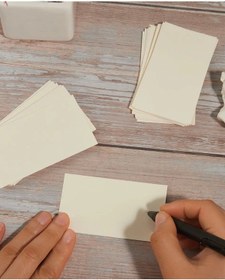 Resim Happy Notes Boş Kelime Kartları Etiket 5X8cm 500 Adet Boş Kart Boş Kartvizit 