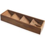 Resim Natura Akasya Bölmeli Kaşıklık 40x12x6 Cm The Mia