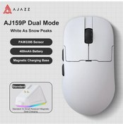 Resim Yenı Ajazz Aj159/aj159p/aj159pro/aj159 Apex Hafif Kablolu/bluetooth/kablosuz Pc Aj159p-white Diğer 