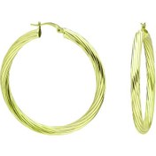 Resim Glorria Gümüş 4 Cm Burgu Halka Küpe N11.30848 