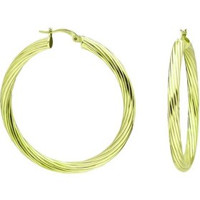 Resim Glorria Gümüş 4 Cm Burgu Halka Küpe N11.30848 