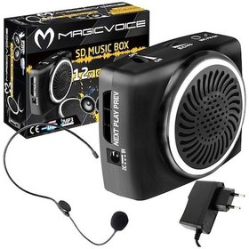 Resim MAGICVOICE MV-17450 USB+SD KART GİRİŞLİ ŞARJLI MİNİ SEYYAR REHBER ANFİSİ 