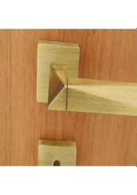 Resim System Agate Antik Sarı Abm Rozetli Kapı Kolu 