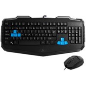 Resim Rampage KM-R10 Usb 3 Farklı Ledli Gaming Multimedia Q Klavye Mouse Set 