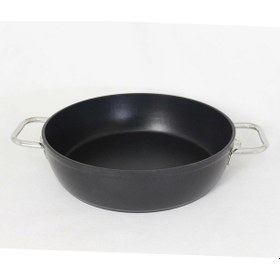 Resim Evimsaray Arte Diamond Granit Basık Tencere 26 Cm Siyah 