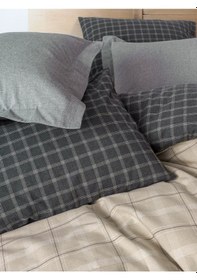 Resim Cotton Box Warm Flanel Tek Kişilik Nevresim Takımı Siiras Gri 