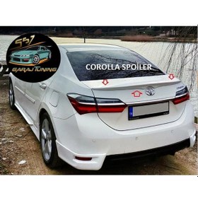 Resim Toyota Corolla Bagaj Spoyler 2013-2018 Fiberglass Boyasız 