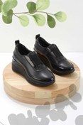 Resim Bambi Siyah Hakiki Deri Kadın Sneaker K01304068103 