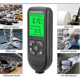 Resim HW-300PRO Araba Boyası Film Otomatik Kalınlık Ölçer 0-2000UM Fe & Nfe Kaplama Kalınlık Test Cihazı M ( Lisinya ) 