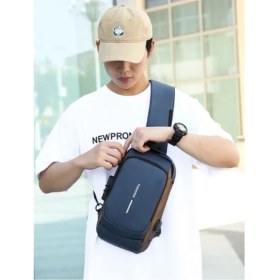 Resim Hediye Bahçesi Powerbank Destekli Erkek Ön Göğüs Çantası 