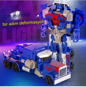 Resim Dönüşen Oyuncak Araba Robotu - Sarı 